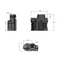 Koolwaterstof PSDC3 DN100 olie- en benzine afscheider 3l/s zonder bypass