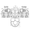 Koolwaterstof PSDC15 olie- en benzine afscheider 15l/s zonder bypass