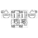 Koolwaterstof PSDC50 BYPASS olie- en benzine afscheider 50l/s met bypass