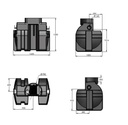 Koolwaterstof PSDC6 DN200 olie- en benzine afscheider 6l/s zonder bypass