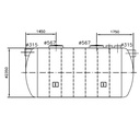 Koolwaterstof PSDC80 olie- en benzine afscheider 80l/s zonder bypass 
