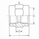 PVC druk mof 3" (zonder inox ring) (6st/doos)