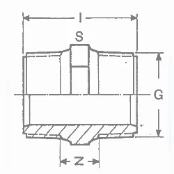 PVC druk nippel 5/4" (50st/doos)