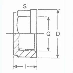 PVC druk draadstop 5/4" F (60st/doos)