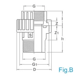PVC druk raccord 1" F/M (20st/doos)