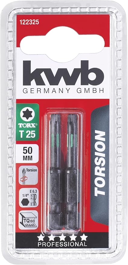 Bits 50mm T-torx 25 2pcs