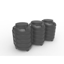 Waterzuivering compact 3 tanks versterkt 4500L - inw.eq=5pers. 