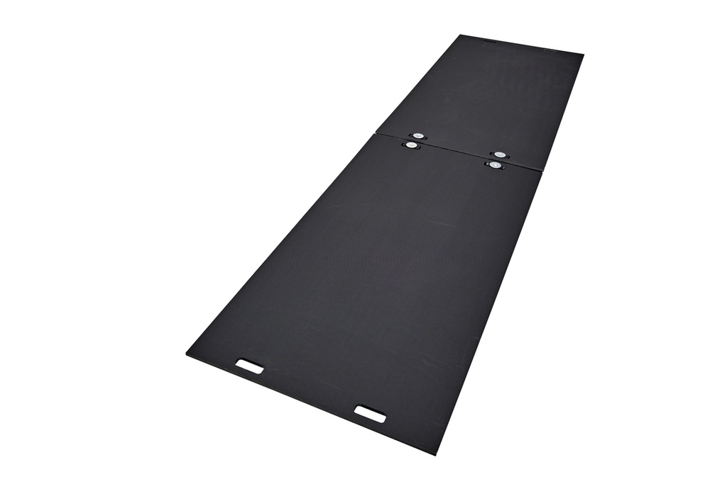 Rijplaat kunststof 2000x1000x15mm 15 ton 4gaten fijn geribd