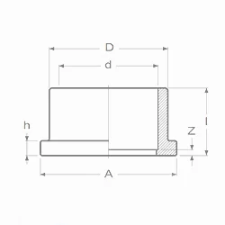 PVC pressure collar bushing dia 125 PN16