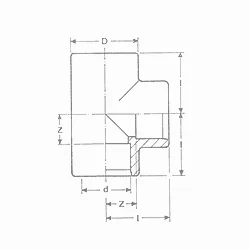 PVC pressure glue T-piece dia 3/4” (50pcs/box)