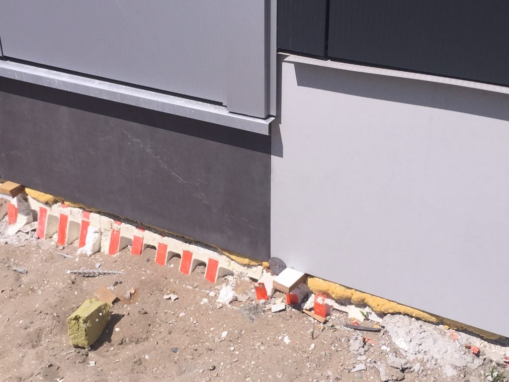 Styrock kantplank Cementgrijs 1220x1000x140+15mm-devooght