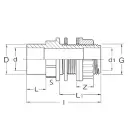 PVC druk tankdoorvoer 32x40x5/4" F/M/M (100st/doos)