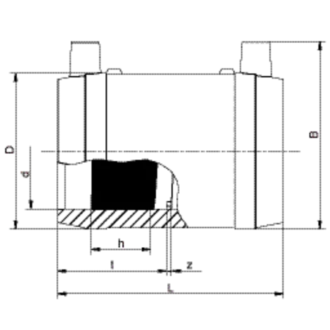 PE druk electrolas mof dia 315mm SDR11 PN16 (geen stockproduct)