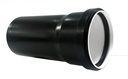 PP buis sanitair dia 50x1,8 gemoft zwart l=3m