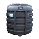 Septische/regenwater put 1000 L TH budget zwart (120x104xH135) ovaal 40 kg