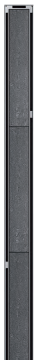 Douchegoot 70x985mm laag met plint en flens