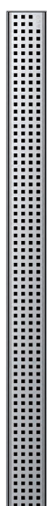 Douchegoot 70x785mm laag met plint en flens (met volledig geperforeerd rooster)