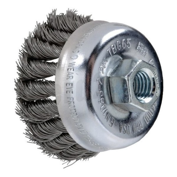 Steel bowl brush 65mm M14 Pferd
