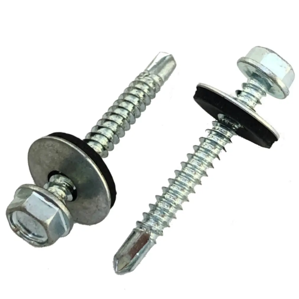 Zelfborende schroef zeskant 6.3x63 + neopreenring