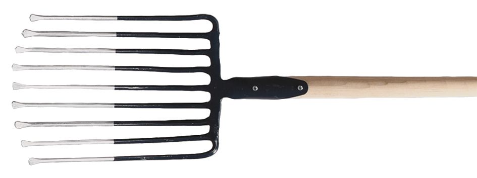 Stone fork 9 tines with D-handle
