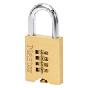 Padlock Gold 50mm - 32mm shackle