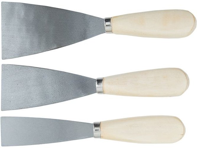 Putty knives set 30+50+60mm