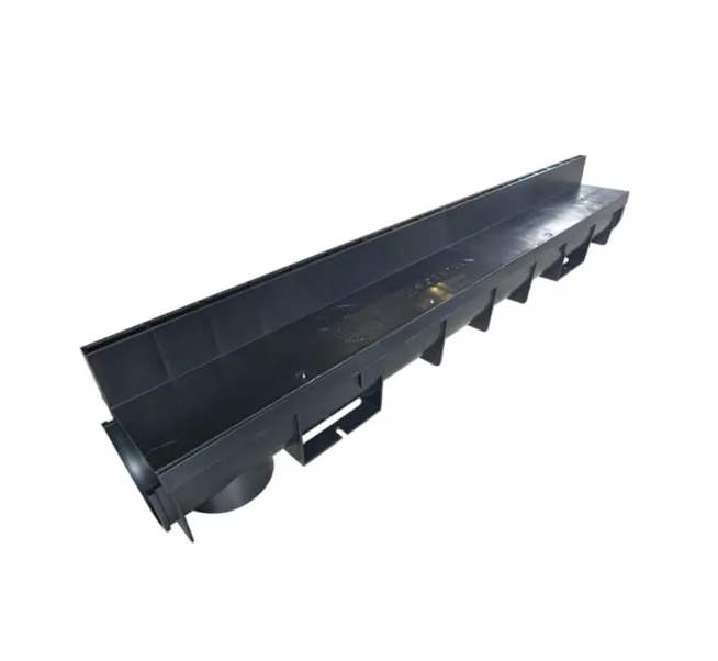 PP Afvoergeul + spleet pp zwart Br=100mm A15 l=1m