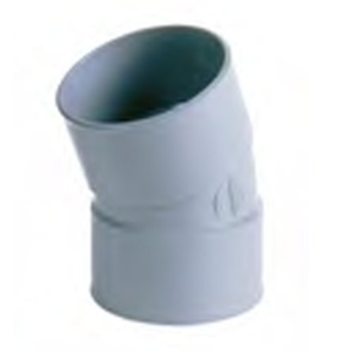 Coude PVC dia 100 20° 2xM gris
