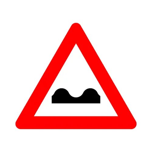 Panneau de signalisation A13 Creusement transversal ou dos d'âne T250 D700