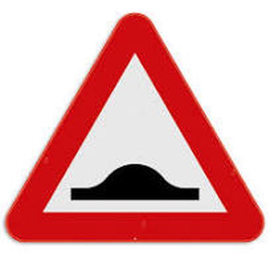 Panneau de signalisation A14 panneau de danger dispositif surélevé SB250 Z700