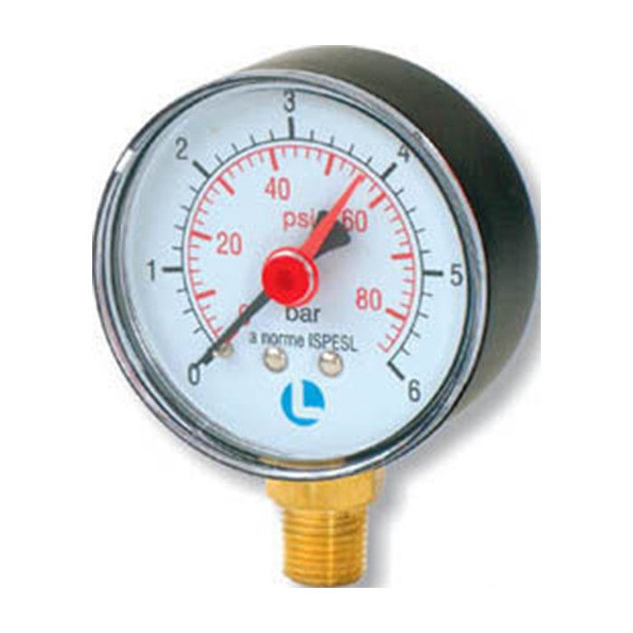 Pressure gauge dia 50 - 6 bar