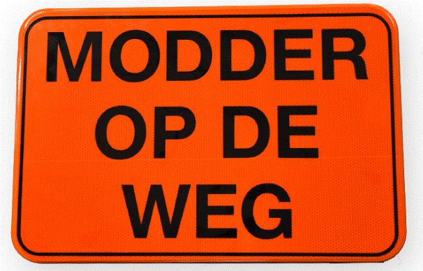 Road sign "mud " SB250 400/600