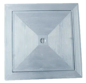 Aluminium enkel deksel 40x40
