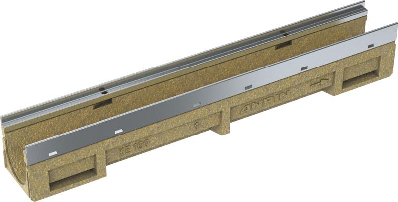 ANRIN KC 100 afvoergeul 1m H15 B13 met galva boord 