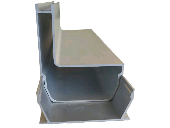 Afvoerg. alu goot+ alu spleet 2 cm