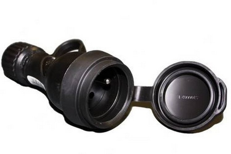 Rubber contrastekker HI-PRO F 2P 250V 16A 