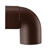 Coude PVC dia 100 87° Msp marron
