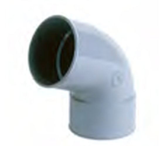 PVC bocht dia 32 67° 2xM benor grijs