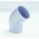 PVC bocht dia 70 45° RWA verjongd