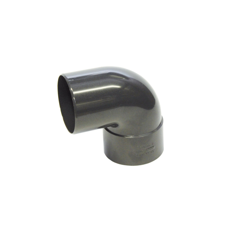 PVC bocht dia 80 87° carbon antraciet