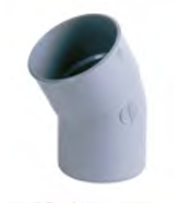 Coude PVC dia 90 30° Msp gris