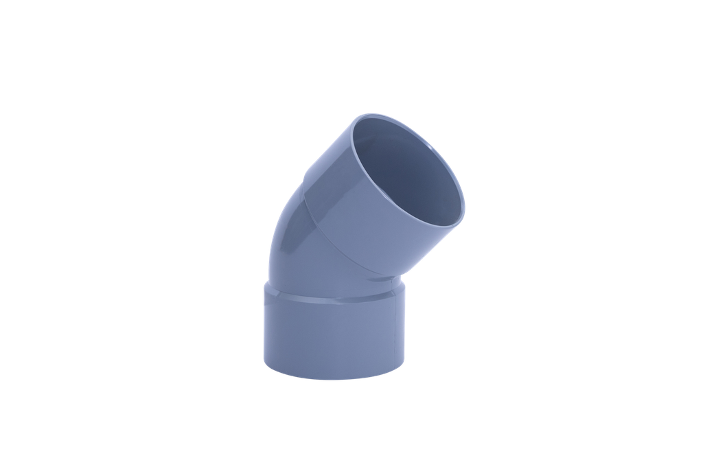 Coude PVC dia 90 45° 2xM benor gris