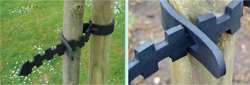 Boomband - 58 cm rubber zwart