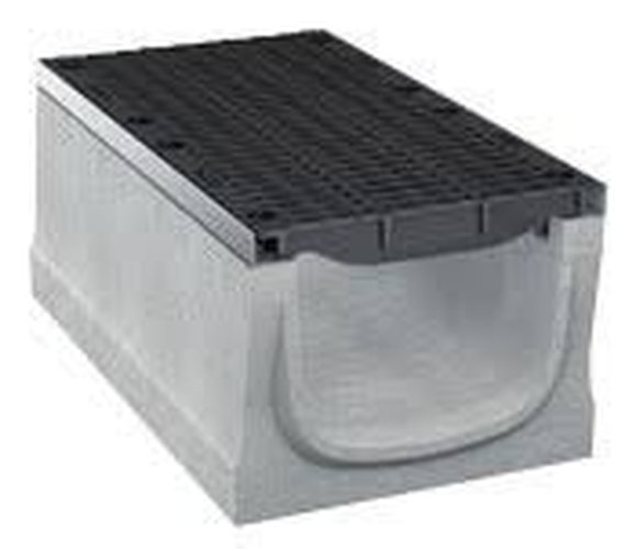 Drain trench concrete+cast. grating D400 l=1m heavy (1000/300/310mm) Birco