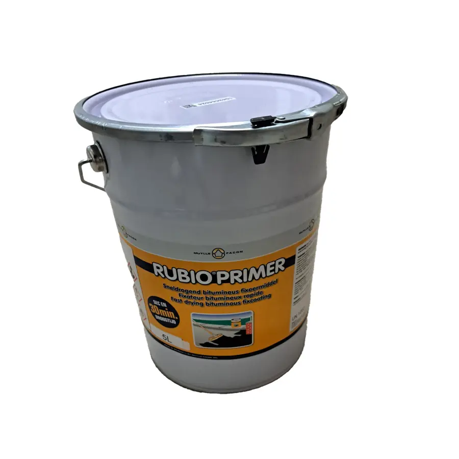 Bitumen rubio primer quickdry 5l (drying time 30min)