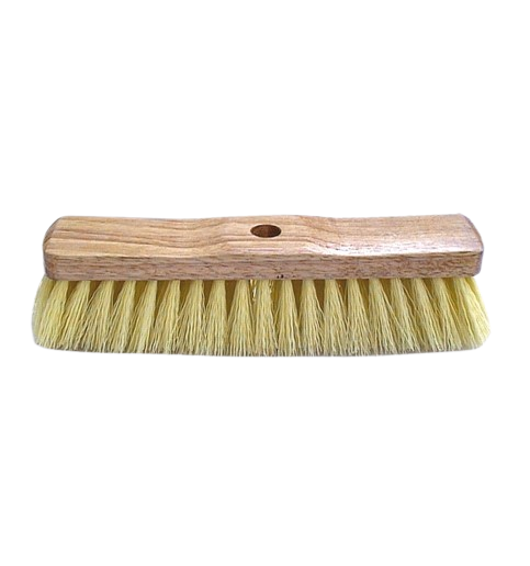 Brosse balai tapis pur polyprof laqué naturel