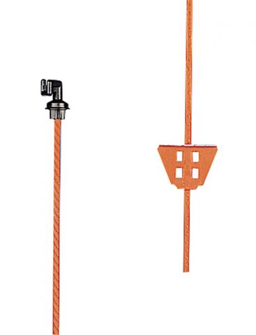 Gallagher veerstalen paal oranje 1m 