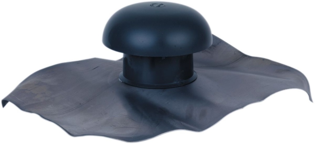 Ventilatiekap dia 125 met loden slab leikleur zonder muggengaas 