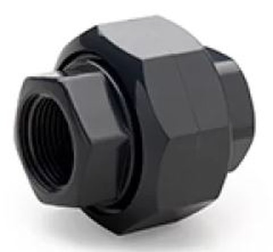 PVC druk raccord 5/4" F/F zeskant (60st/doos)
