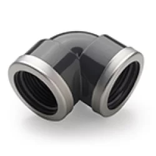 PVC pressure bend 5/4" with stainless steel ring (25pcs/box)